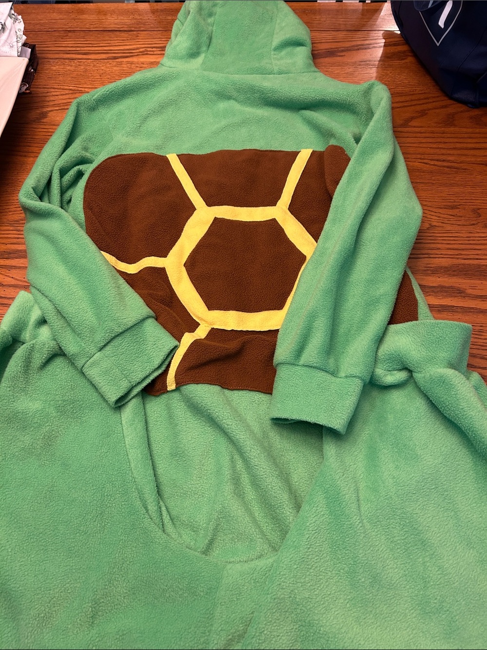 Green & Orange Plush Turtle Onesie - Picture 3 of 3